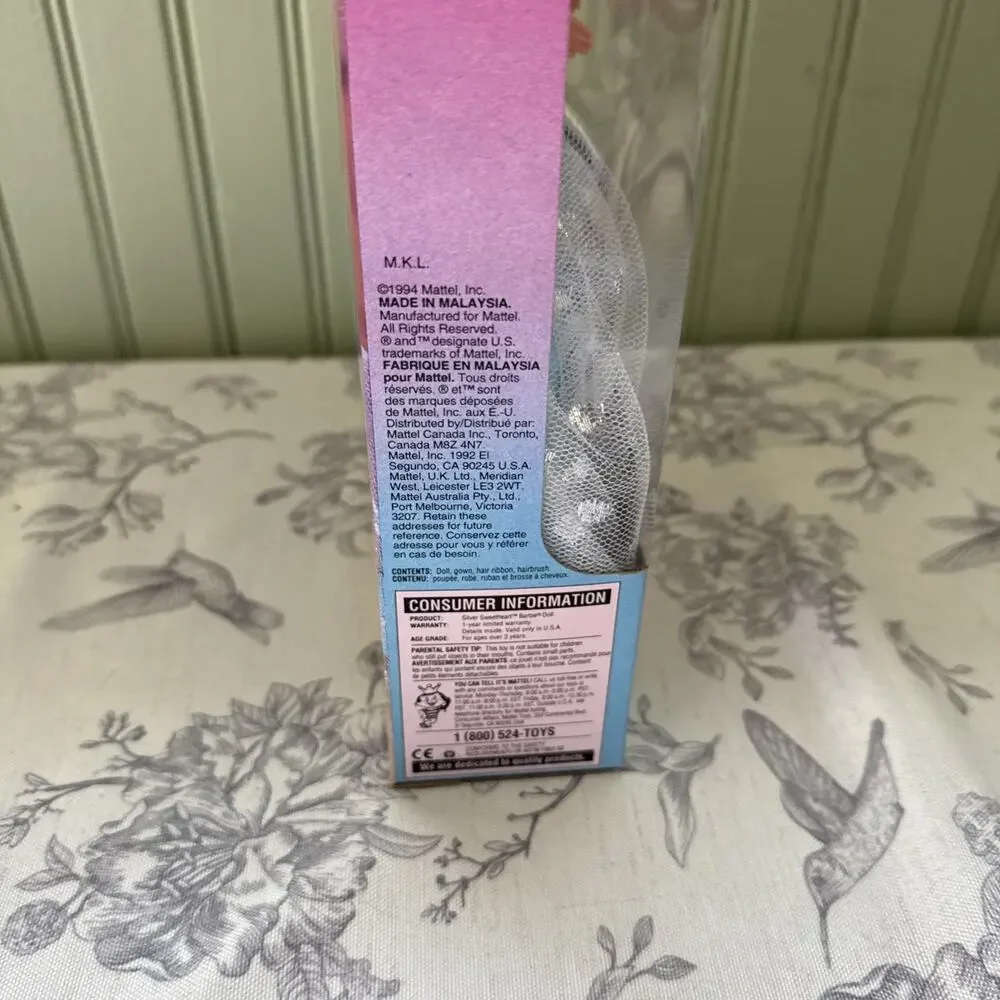 Vtg Silver Sweetheart Beaute Argentee Barbie Exclusive Mattel 1994 #12410 NRFB